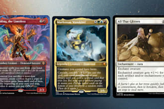 design custom tcg trading cards  for your card game, board game, mtg card