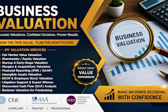 do business valuation, company valuation, startup valuation report