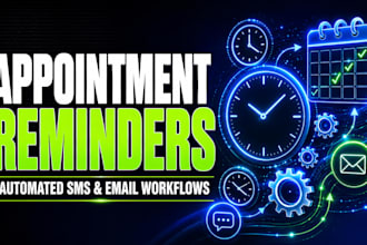 setup gohighlevel, twilio, and mailchimp for automated appointment reminders