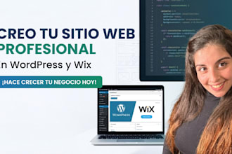 diseñare tu sitio web en worpress o wix