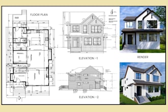 architect of city permit drawings, 2d floor plan