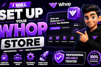 build a complete whop community and membership store