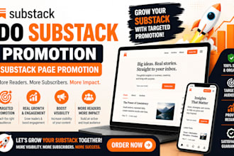 setup substack account substack newsletter design substack promotion and growth