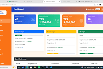 build python flask web app dashboard and api