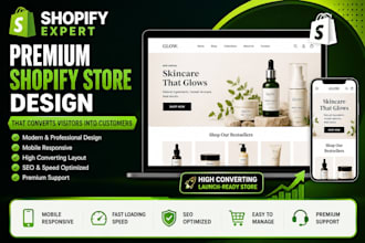 build a modern shopify store with a professional design