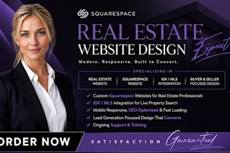 build squarespace real estate website with idx for realtors