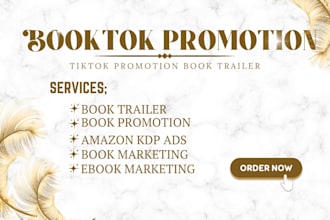 viral tiktok booktok promotion ebook marketing tiktok booktok video book trailer