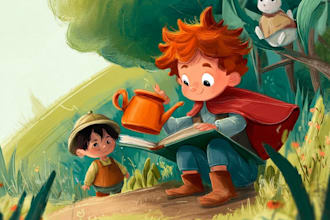 create children book illustrations and storybook covers