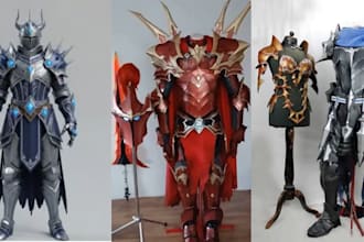 3d cosplay creation 3d cosplay armor eva foam fabric cosplay 3d helmet 3d mask