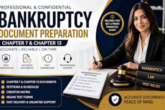 prepare professional chapter 7 and chapter 13 bankruptcy documents