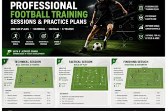 create professional football training sessions and practice plans