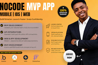 build a professional no code web or mobile app