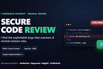 do secure code review and find security vulnerabilities