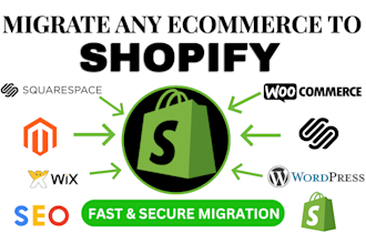 migrate to shopify, wix to shopify, wordpress migration or website migration