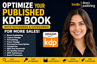 optimize your published KDP book with keywords and categories for more sales