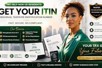 apply your itin individual taxpayer identification number for non us residents