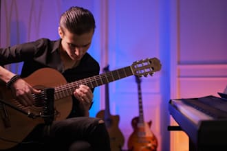 record classical flamenco and acoustic fingerstyle guitar for your song
