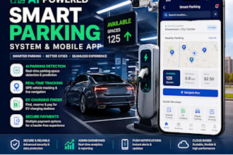 build ai android smart parking system car parking app evcharging mobile tracking
