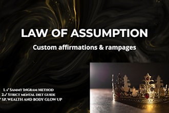 write powerflul robotic affirmations and rampages for manifestations