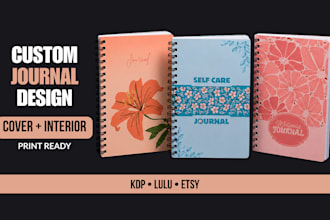 design custom KDP journal cover and interior
