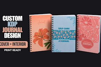 design custom KDP journal cover and interior