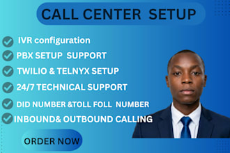 setup twilio telnyx sip trunk did number ivr 3cx  inbound outbound calls