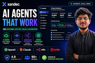 build ai agents for customer support, sales and ai automation