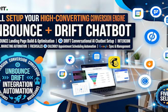 unbounce drift chatbot mailchimp freshsales calendly booking automation intercom