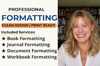 do journal formatting, workbook, KDP formatting, document formatting for you
