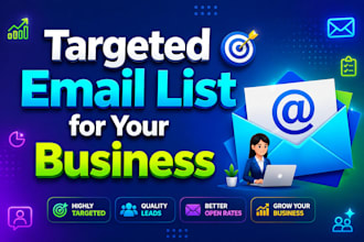 build targeted prospect lists and verified contact lists for b2b outreach