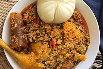 prepare a delicious eba and egusi