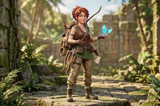 do 3d character modeling and 3d sculpting in blender 3d