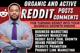 reddit SEO post and GEO comments to promote books, website app or ai saas tools