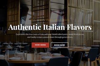 design a professional business website with booking system