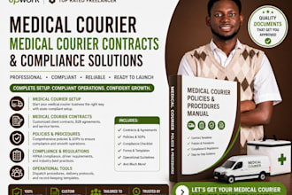 win medical courier contract, setup medical courier business, policy, license