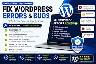 fix wordpress errors and bugs