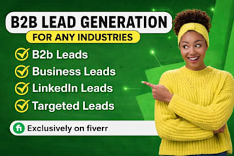 provide targeted b2b lead generation for any industries