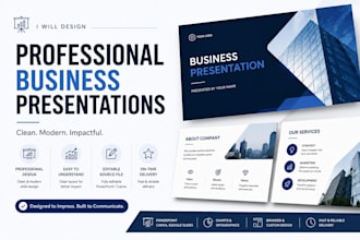 design a professional business presentation for your company
