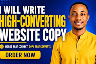 write high converting website copy