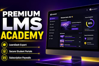 build a professional course website with learndash or tutor ims