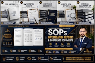 write professional sops, policies and business documents