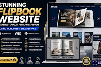 design a flipbook website, interactive digital flipbook, online catalog website