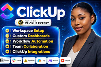 do clickup notion dashboard trello asana workflow automation slack integration