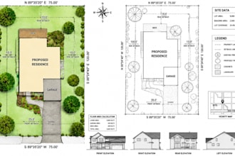 draw permit ready site plan, plot plan, and property map for city permit