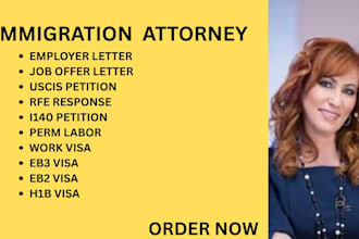 be your immigration lawyer for h1b, eb2, eb3, perm and work visas