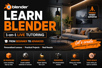 teach you blender 3d modeling step by step