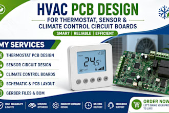 do hvac pcb design for thermostat, sensor and climate control circuit boards