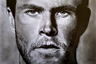 create hyperrealistic graphite portraits