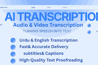 do professional audio video transcription and text to speech
