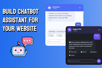 create chat bot assistant for your website